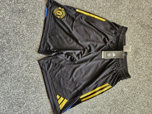 Manchester united training shorts this seasons new with tags size small adult for sale on Ebay