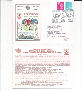1973 DAWN   FOOTBALL COVER  FC 3 LIVERPOOL FC 10 YEARS IN EUROPE for sale on Ebay
