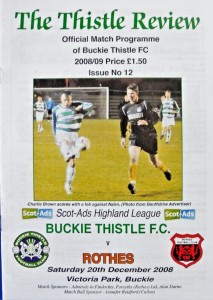 BUCKIE THISTLE V ROTHES 20/12/2008 HIGHLAND LEAGUE #MINT CONDITION# for sale on Ebay