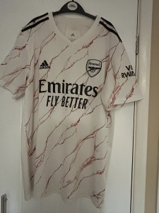 Arsenal Away Shirt 2020. Large Adults. Original Adidas. White Football Top Only for sale on Ebay