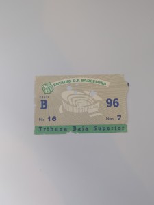 Original Ticket Kubala Testimonial Barcelona 1961 for sale on Ebay