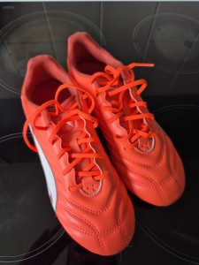 Orange Red PUMA King Astro/Grass Turf Football Boots UK size 3.5 Juniors for sale on Ebay