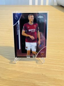 West Ham United’s Tomas Soucek Logofractor Black /10 - 2026 Topps Chrome for sale on Ebay