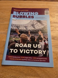 BLOWING BUBBLES- ISSUE 121 MARCH 2022- WEST HAM FANZINE for sale on Ebay
