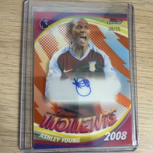Ashley Young /25 Auto Topps Finest Moments Premier League 2026 Aston Villa FM-AY for sale on Ebay