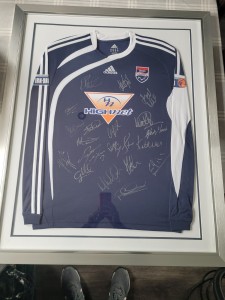 Official Playing Squad Issue Ross County Home Shirt 2008-2010 Framed & Signed for sale on Ebay