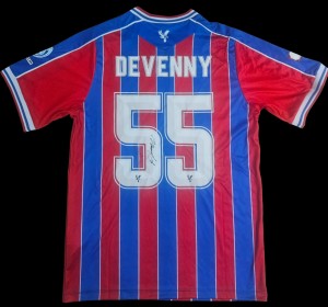 Justin Devenny Hand Signed Crystal Palace Fc 2025/26 Home Shirt Winners - COA for sale on Ebay