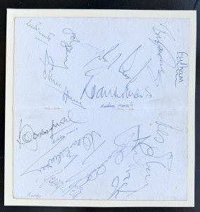 FULHAM signed 1976 Team autograph book page BOBBY MOORE GOERGE BEST for sale on Ebay