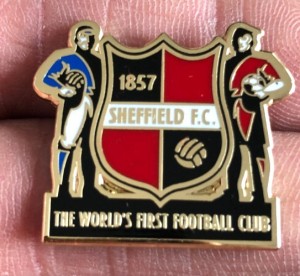 NON LEAGUE SHEFFIELD F.C. THE WORLD'S FIRST FOOTBALL CLUB  ENAMEL PIN BADGE for sale on Ebay