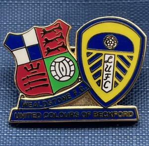 Wealdstone V Leeds United United Colours Of Beckford Badge Rare for sale on Ebay
