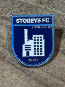 Storeys Of Lancaster FC Non League Football Metal Enamel Pin Badge West Lancs for sale on Ebay