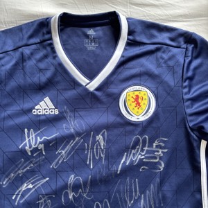 Scotland Signed Shirt M Adidas Multi Signed Squad COA Autographed for sale on Ebay