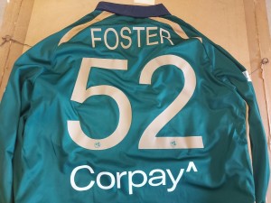 Ireland  celtic Cricket macron Player Issue Match Worn Shirt Jersey foster  l/s for sale on Ebay