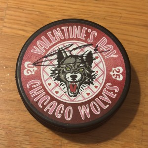 Carolina Hurricanes Mystery Puck Ryan Suzuki Chicago Wolves Valentines Day for sale on Ebay