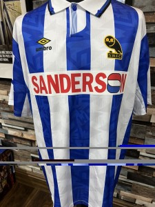 Sheffield Wednesday 1992/1993 Shirt - REMAKE - Uefa Cup - 4xL (more like a XXL) for sale on Ebay