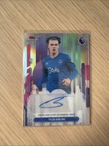 Topps Finest Premier League 2026 Tyler Dibling Auto Everton for sale on Ebay