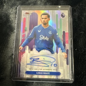 Topps Premier League Finest 2026 -  Iliman Ndiaye Everton Finest Autograph for sale on Ebay