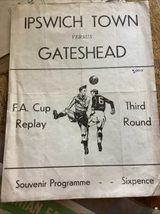 Ipswich v Gateshead 1951/52 FA Cup Replay 3rd Round Souvenir/Pirate Issue for sale on Ebay