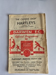 Darwen V Lancaster City Reserves Lancashire Combination League Programme 63/64 for sale on Ebay