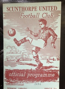 SCUNTHORPE UNITED v BARROW 13/1/51 SCUNTHORPE UNITED FIRST LEAGUE SEASON for sale on Ebay