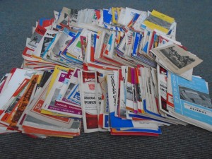COLLECTION OF FOOTBALL PROGRAMMES 1960-1 TO 1969-70 X   615  ISSUES for sale on Ebay