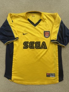 Authentic Arsenal 1999-01 Nike Away Shirt Original - Suker #9 for sale on Ebay