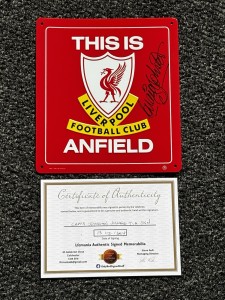 Liverpool FC Signed Craig Johnston This Is Anfield Sign for sale on Ebay