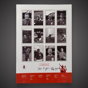 Ian St John & Roger Hunt Signed Liverpool LEGENDS Cup Kings Coa Bid From £15 for sale on Ebay