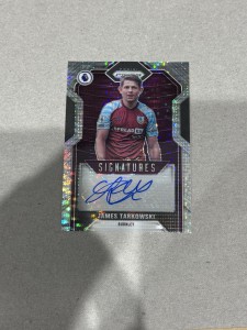 James Tarkowski Panini Prizm Auto 21/22 Burnley Premier League for sale on Ebay