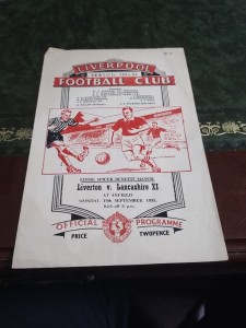 Liverpool FC Match Programme Eddie Spicer Benefit Match for sale on Ebay