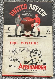 Manchester United v Everton 1947/48 for sale on Ebay
