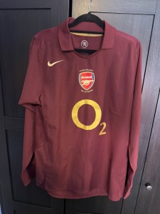 Original Nike Arsenal 2005/2006 Highbury Long Sleeve Home Shirt Mens Medium for sale on Ebay