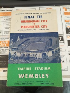 Birmingham V Manchester City 05/05/1956 F A Cup Final . for sale on Ebay