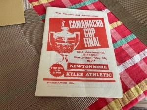 1977 - Shinty Camanachd Cup Final  Newtonmore v Kyles Athletic. for sale on Ebay
