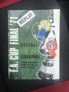 Arsenal v Liverpool FC 1971 FA Cup Final Replay RARE REPRINT Hillsborough SWFC for sale on Ebay