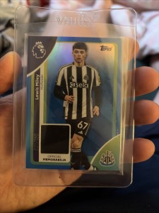 Lewis Miley - Numbered Patch Relic - Topps Premier League 2026 - /150 Newcastle for sale on Ebay