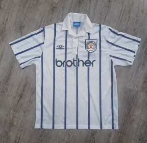 Genuine Original Vintage Manchester City Third Shirt 1993/95 XL Umbro Brother for sale on Ebay
