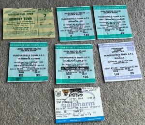 7 Huddersfield Town 1983 to 2010 Home Game League Match tickets for sale on Ebay