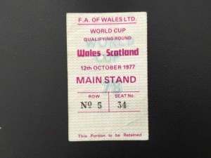 Ticket: 1977  Scotland v Wales. World Cup 78 Qualifier @ Liverpool for sale on Ebay