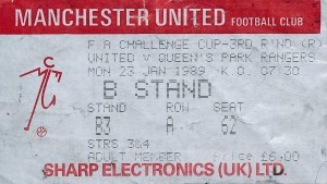 TICKET: Manchester United v QPR (FA Cup) 1988/1989 for sale on Ebay