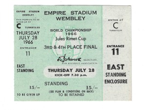 1966 World Cup Final UNUSED TICKET - Portugal v Soviet Union @ Wembley for sale on Ebay
