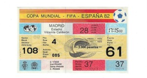 1982 World Cup Final UNUSED TICKET - Austria v France @ Madrid for sale on Ebay
