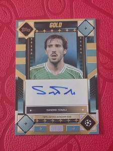 Topps Gold Sandro Tonali Auto 39/99 Newcastle United for sale on Ebay