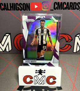 2024-25 panini prizm Jacob Murphy purple & white stripes /92 Newcastle for sale on Ebay