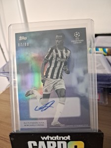 Alexander Isak Auto /99 Newcastle United Topps for sale on Ebay