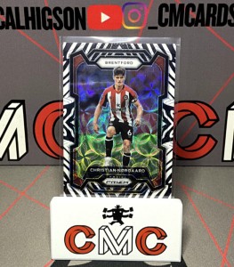 2023-24 panini prizm Christian Norgaard zebra choice /15 Brentford for sale on Ebay