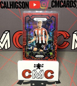 2023-24 panini prizm Nathan Collins red choice /30 Brentford for sale on Ebay