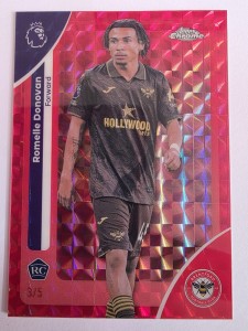 2025-26 Topps Premier League Chrome Romelle Donovan Red Geometric /5 #Brentford for sale on Ebay