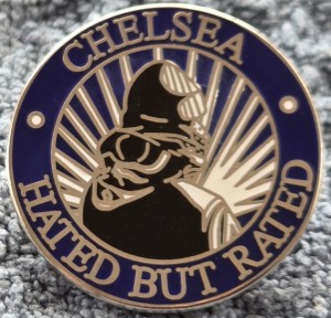 CHELSEA FC BADGE - CHELSEA HEADHUNTERS - HATED BUT RATED BADGE  for sale on Ebay