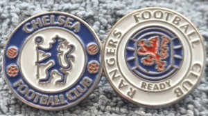 CHELSEA FC BADGE - CHELSEA / GLASGOW RANGERS TWIN CREST BADGE for sale on Ebay
